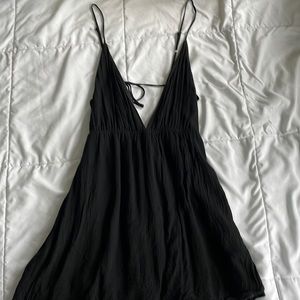 Tobi black backless dress